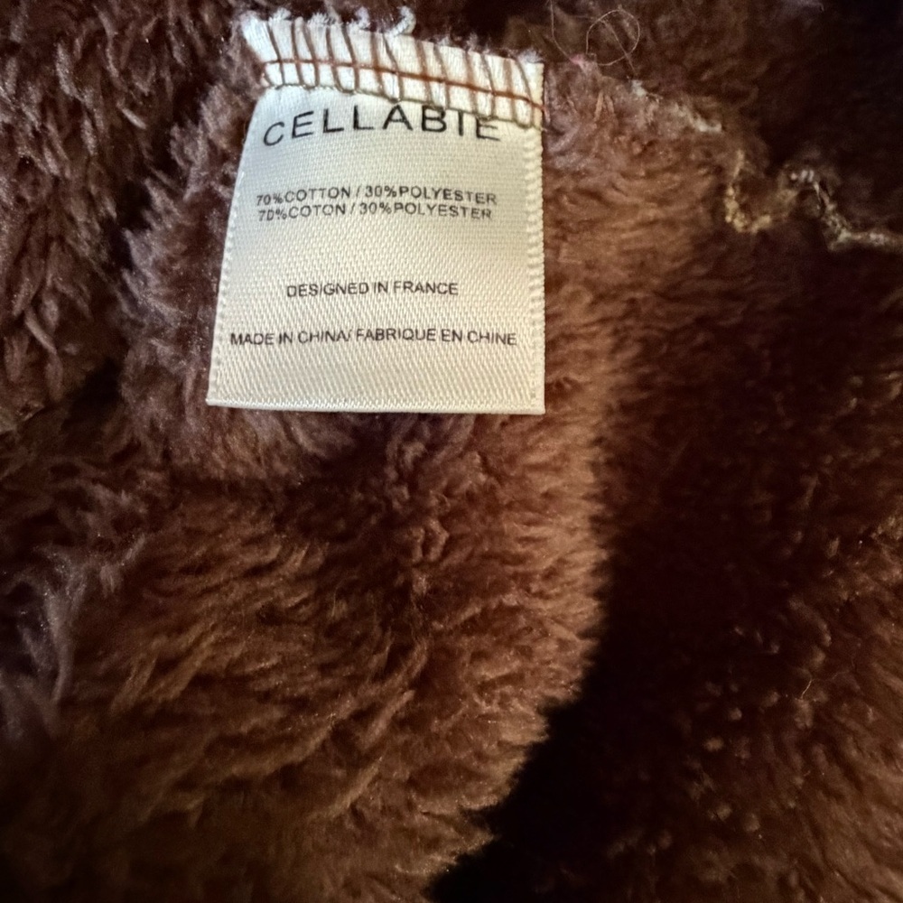 Cellabie Cotton Fleece Lined Floral Patchwork Hooded Coat - Picture 5 of 5